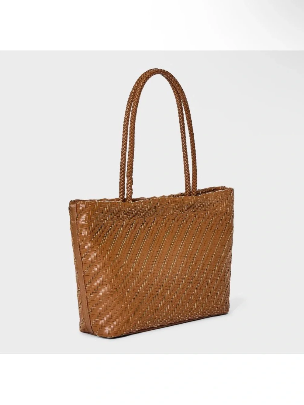 A New Day Woven Tote •Brown•